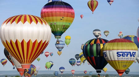 Đã có 433 quả khinh khí cầu tham gia lễ hội năm nay.